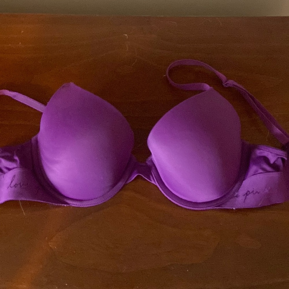 Victoria Secret push up bra, purple, size 32C